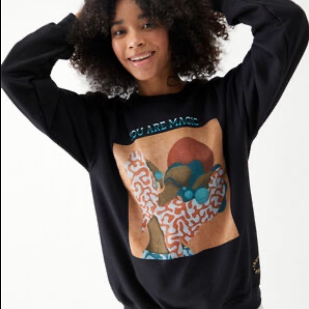 PacSun x Reyna Noriega “You Are Magic” Desert Dreamer Crewneck Sweatshirt Small